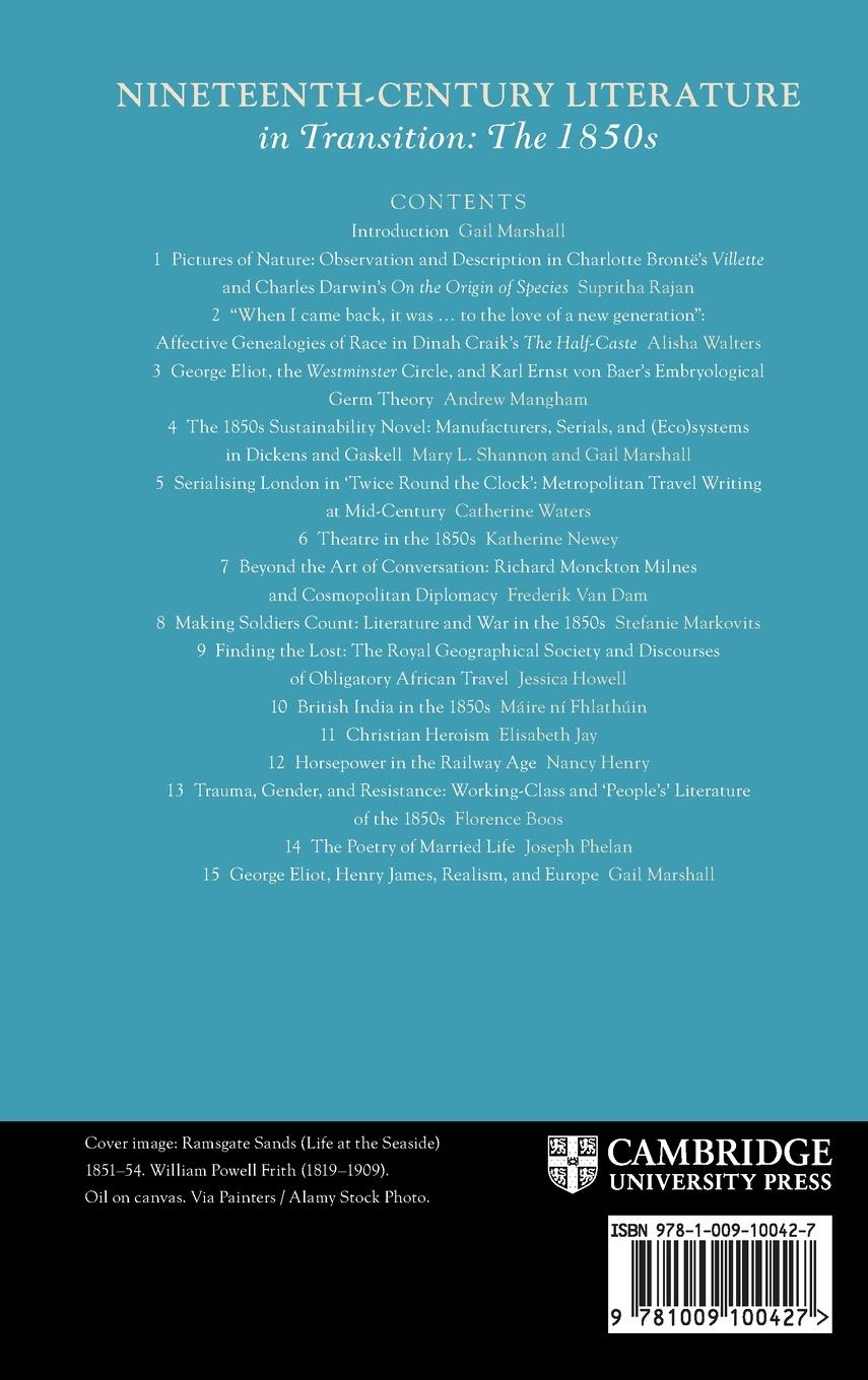 Rückseitencover Nineteenth-Century Literature in Transition
