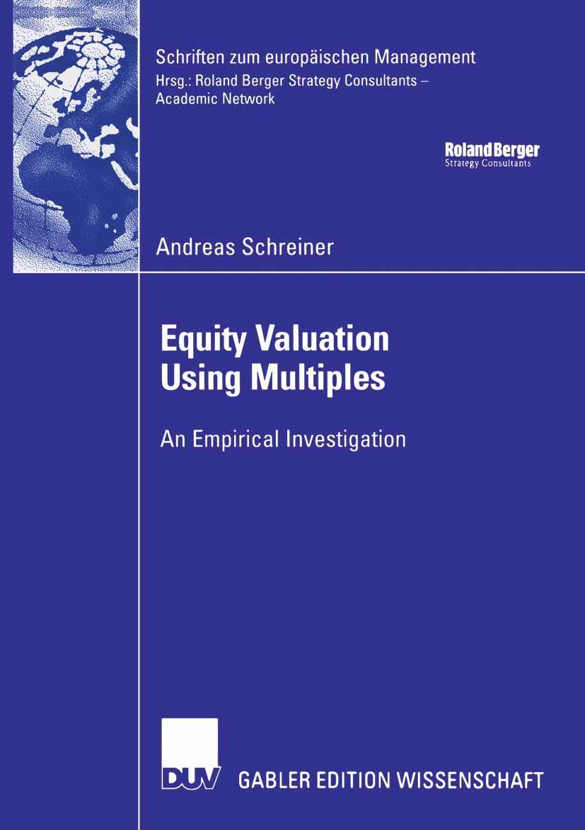Vorderes Coverbild Equity Valuation Using Multiples