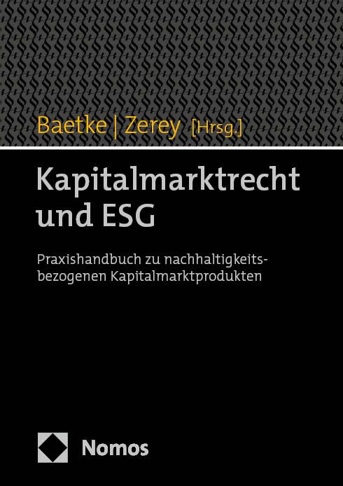 Vorderes Coverbild Kapitalmarktrecht und ESG