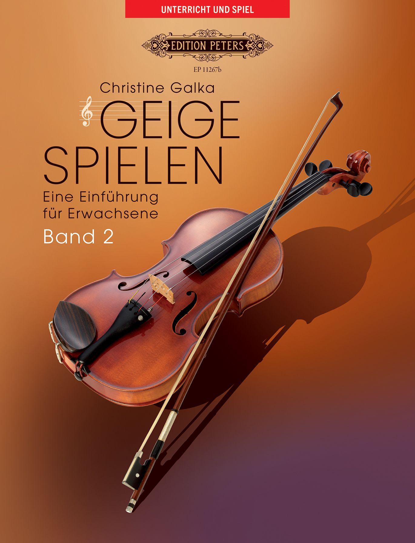 Vorderes Coverbild Geige spielen. Eine Einführung für Erwachsene Band 2 Für Violine solo