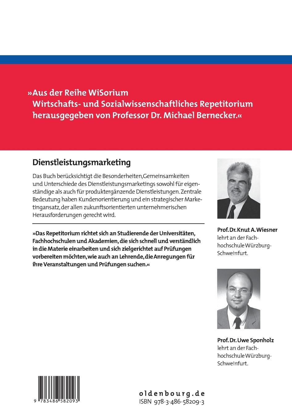 Rückseitencover Dienstleistungsmarketing