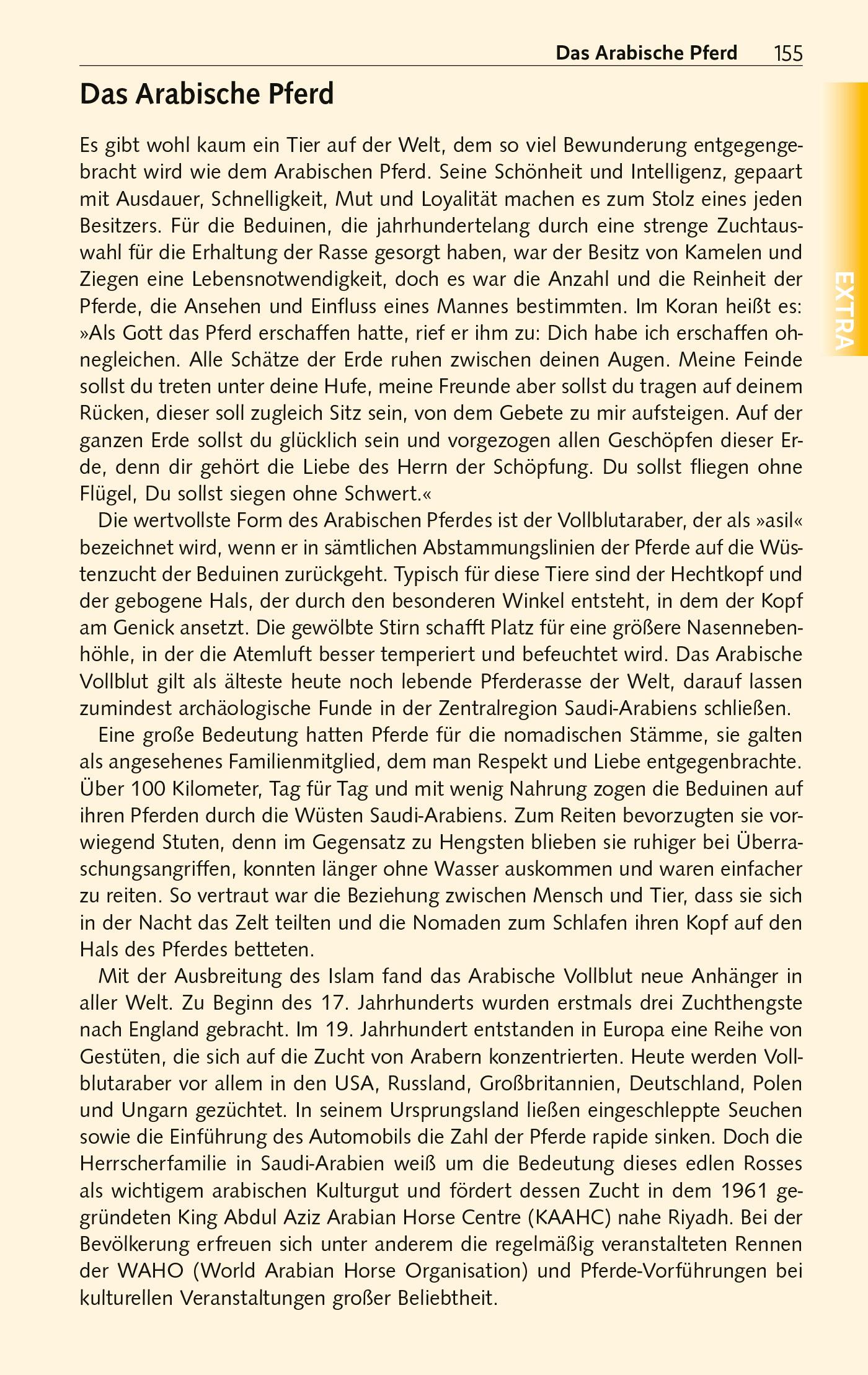 Beispielinhalt (Bild) TRESCHER Reiseführer Saudi-Arabien