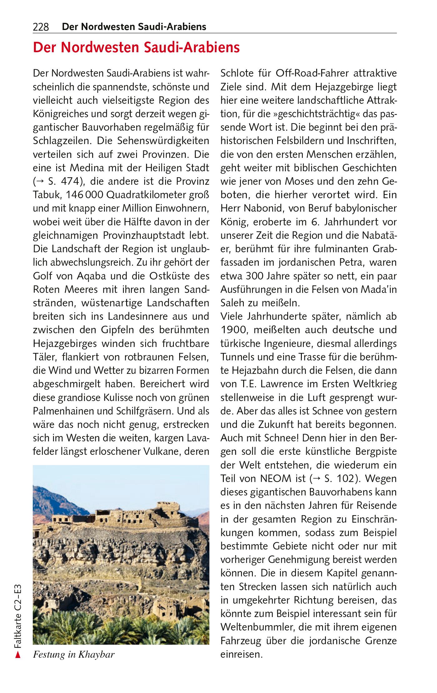 Beispielinhalt (Bild) TRESCHER Reiseführer Saudi-Arabien