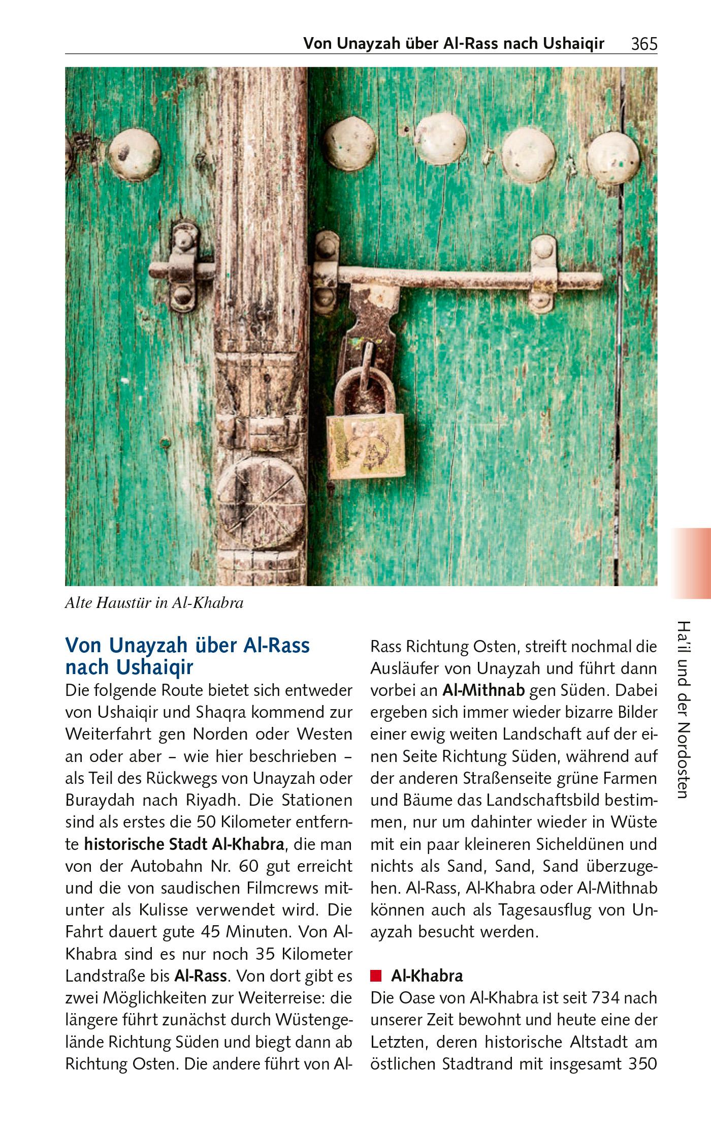 Beispielinhalt (Bild) TRESCHER Reiseführer Saudi-Arabien