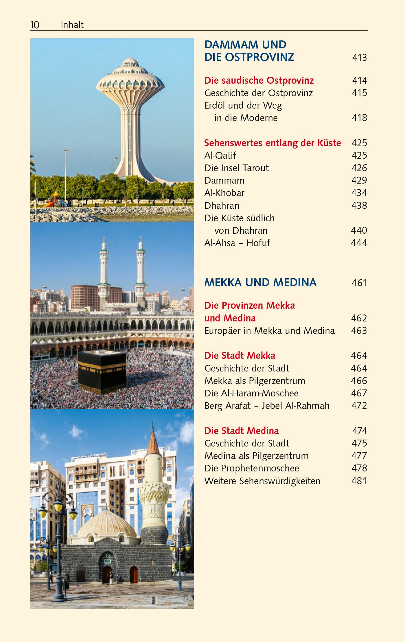 Beispielinhalt (Bild) TRESCHER Reiseführer Saudi-Arabien