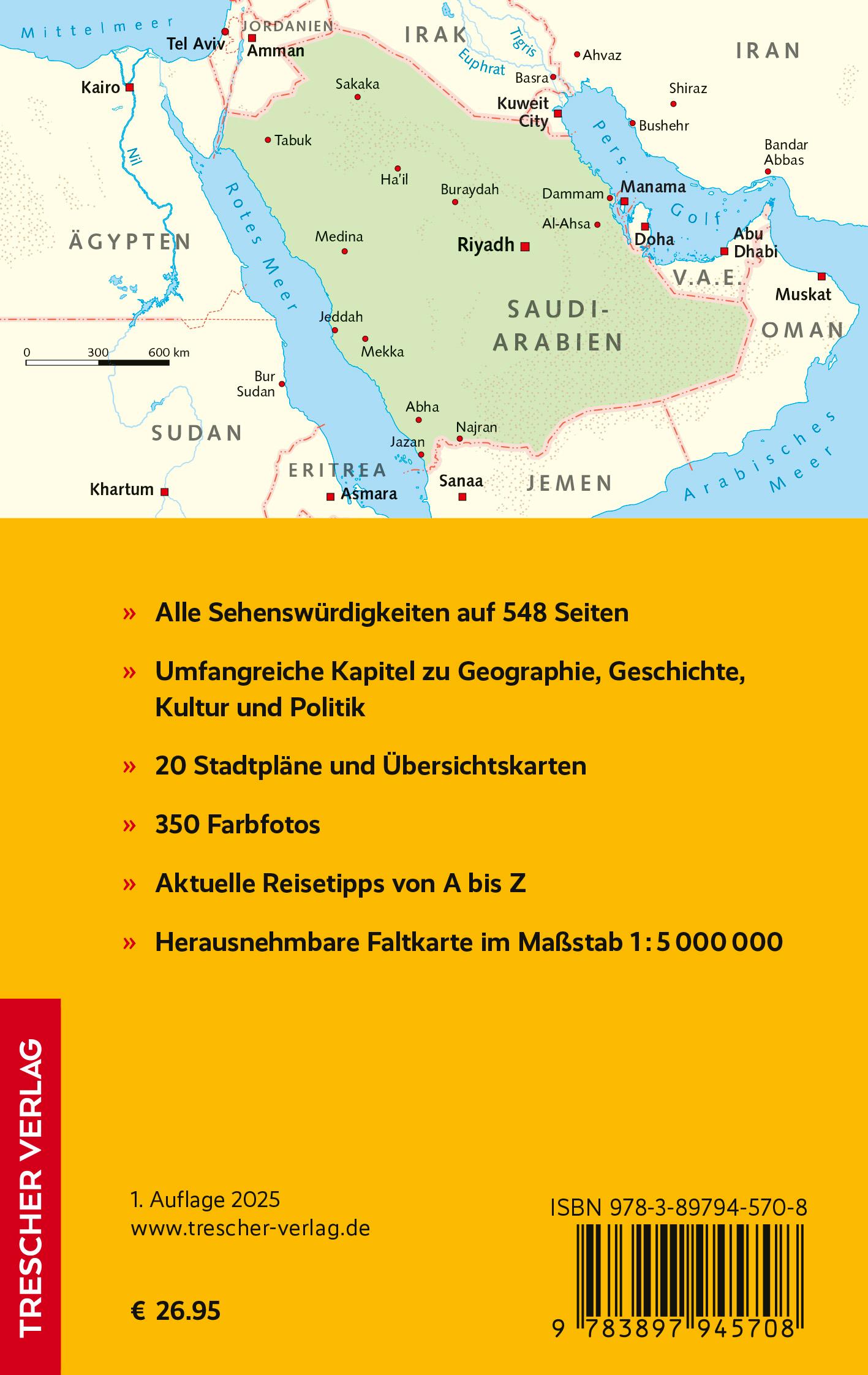 Rückseitencover TRESCHER Reiseführer Saudi-Arabien