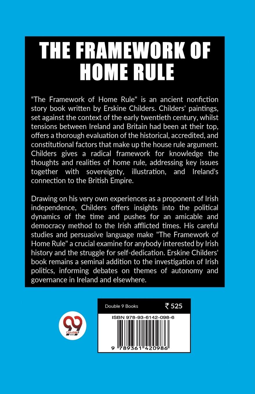 Rückseitencover The Framework of Home Rule