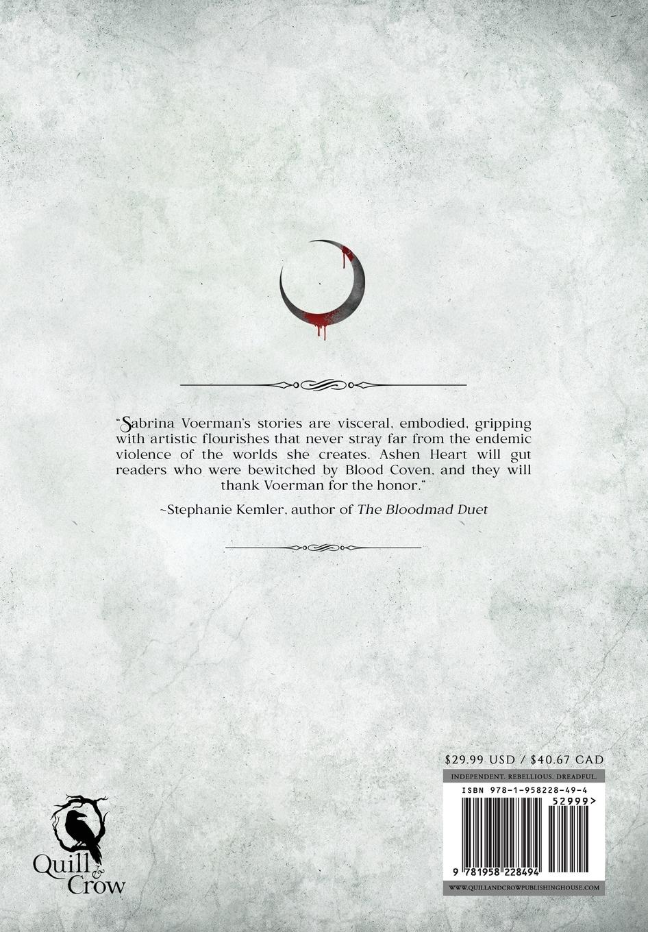 Rückseitencover Ashen Heart