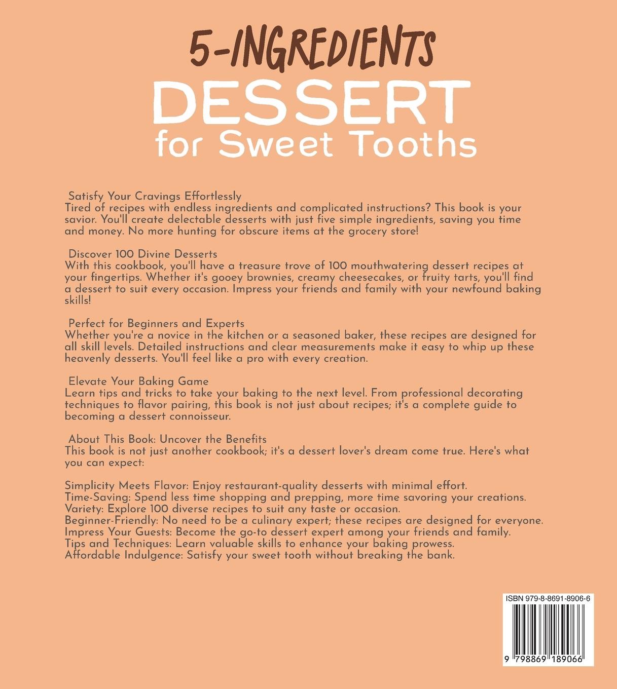 Rückseitencover 5-Ingredients Dessert for Sweet Tooths
