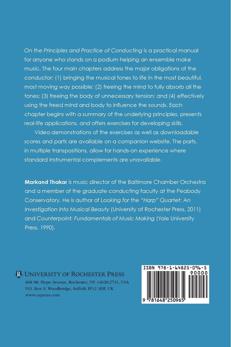 Rückseitencover On the Principles and Practice of Conducting