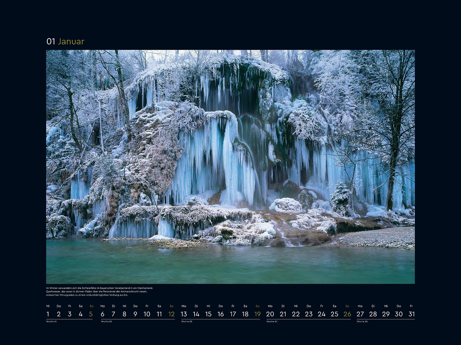 Beispielinhalt (Bild) Wildnis Deutschland - KUNTH Wandkalender 2025