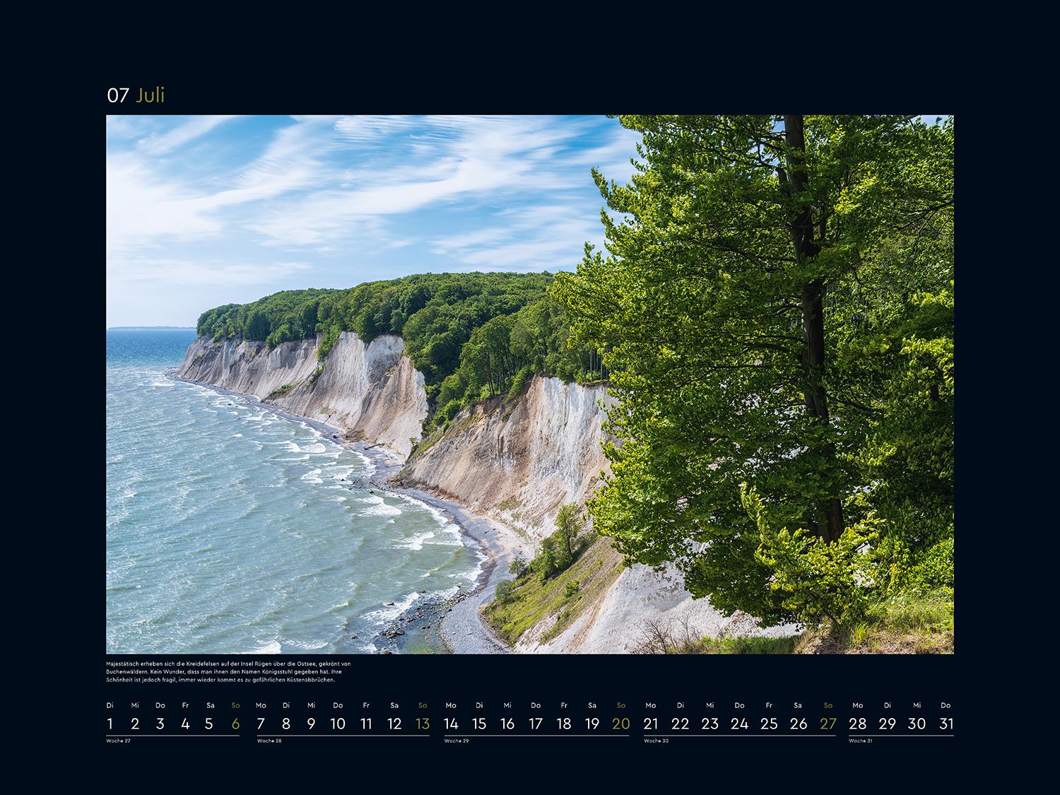 Beispielinhalt (Bild) Wildnis Deutschland - KUNTH Wandkalender 2025