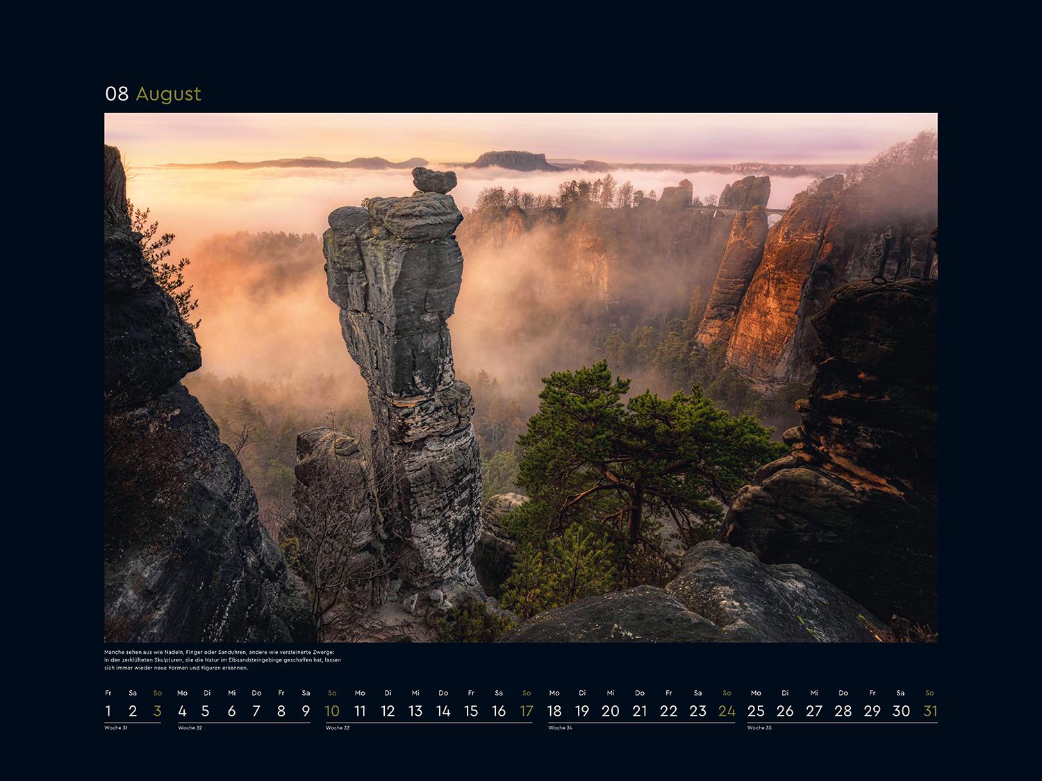 Beispielinhalt (Bild) Wildnis Deutschland - KUNTH Wandkalender 2025