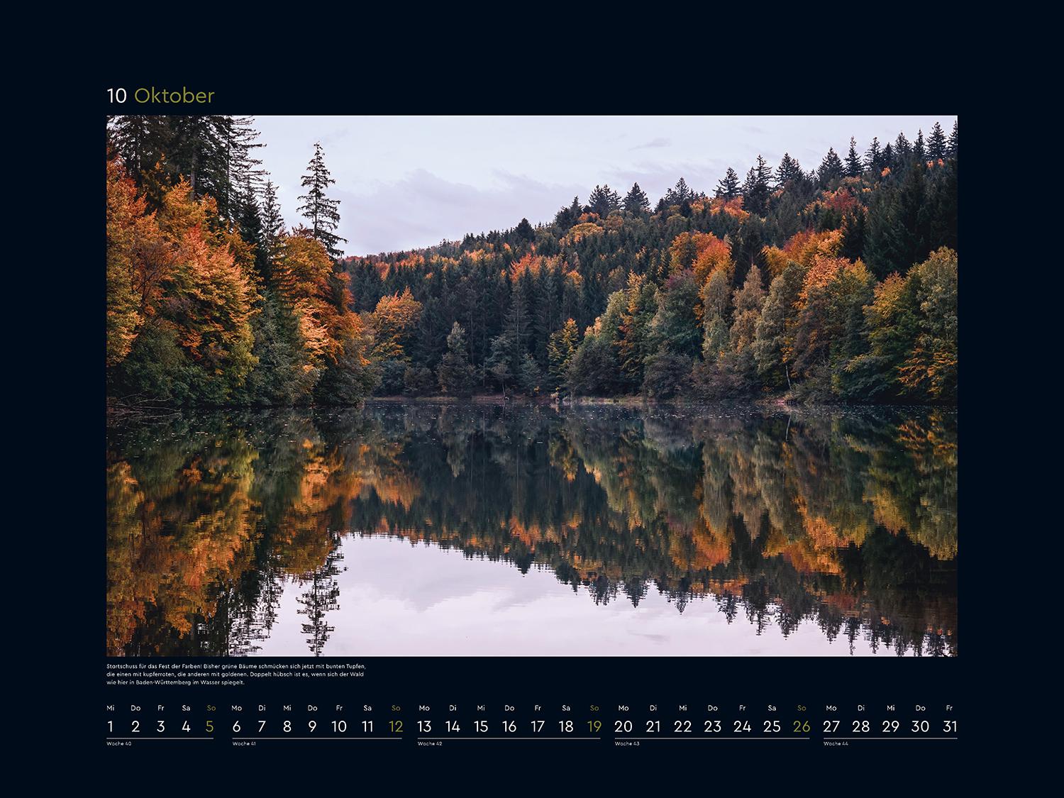 Beispielinhalt (Bild) Wildnis Deutschland - KUNTH Wandkalender 2025