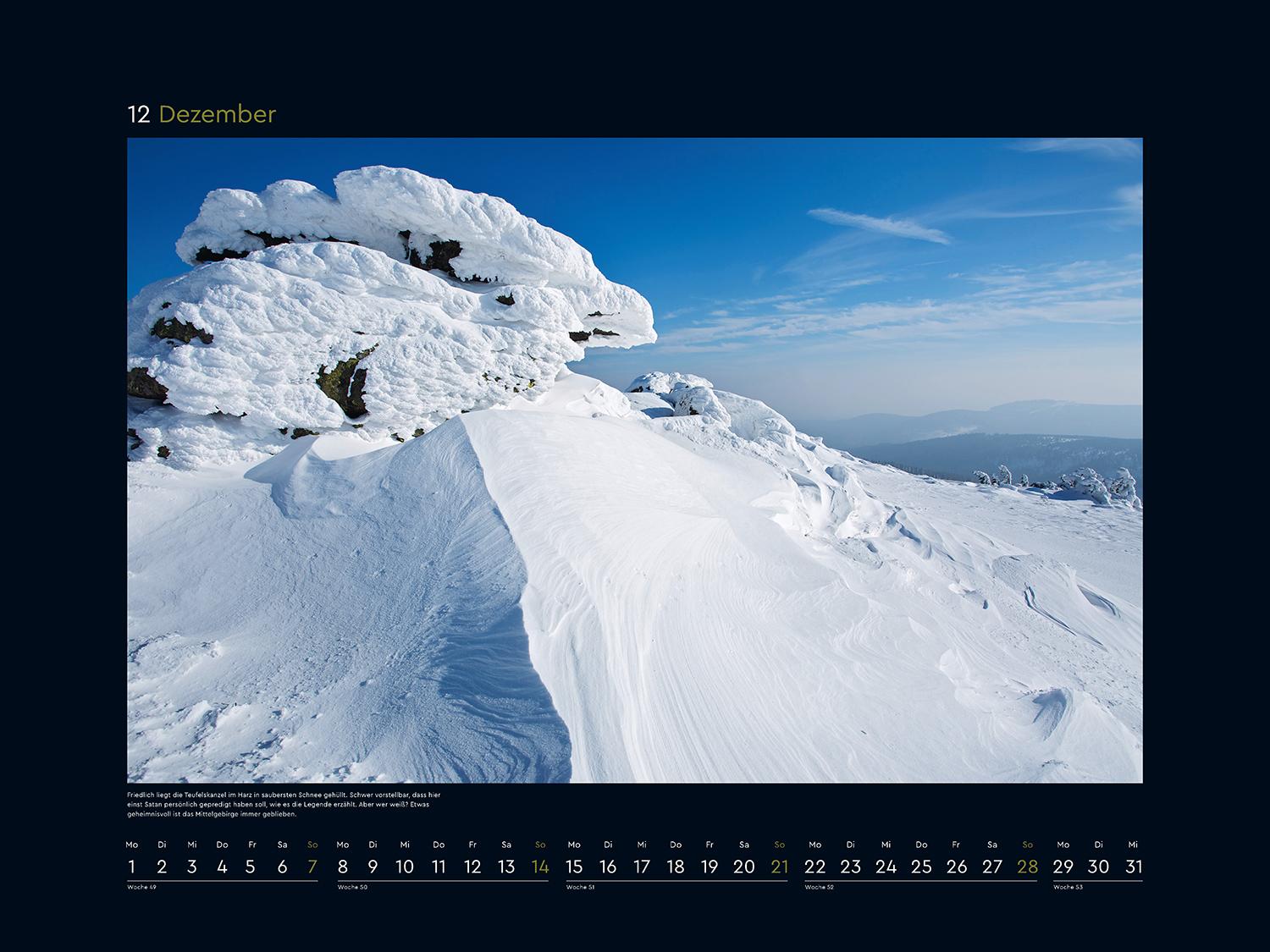 Beispielinhalt (Bild) Wildnis Deutschland - KUNTH Wandkalender 2025