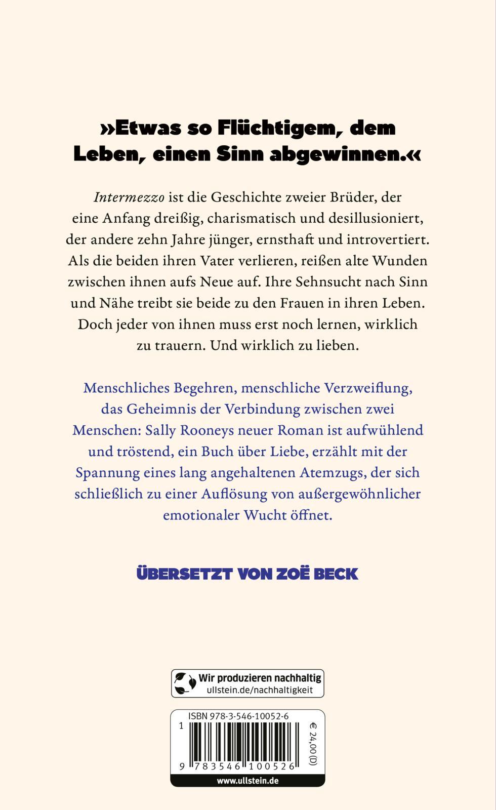 Rückseitencover Intermezzo