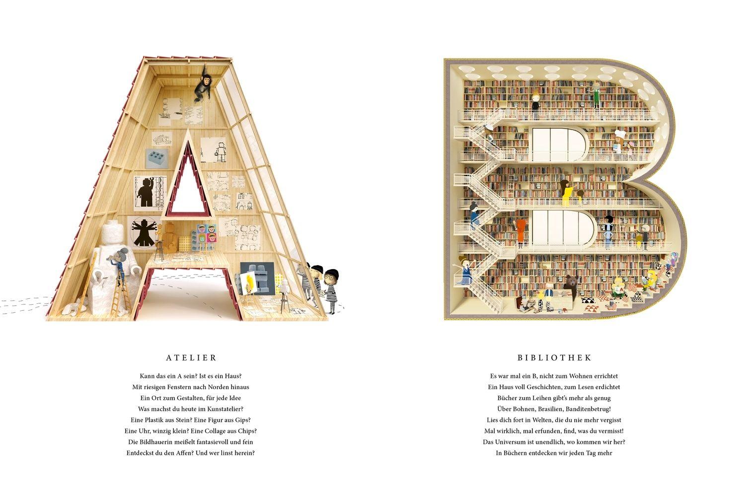 Beispielinhalt (Bild) Buchstabenhausen