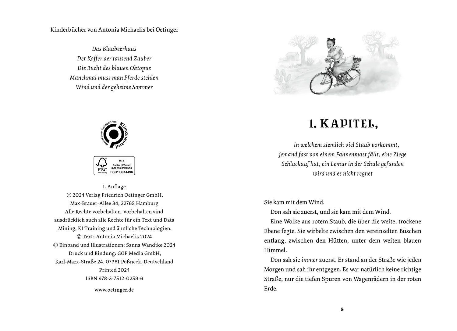 Beispielinhalt (Bild) Enia und der Regenzauber