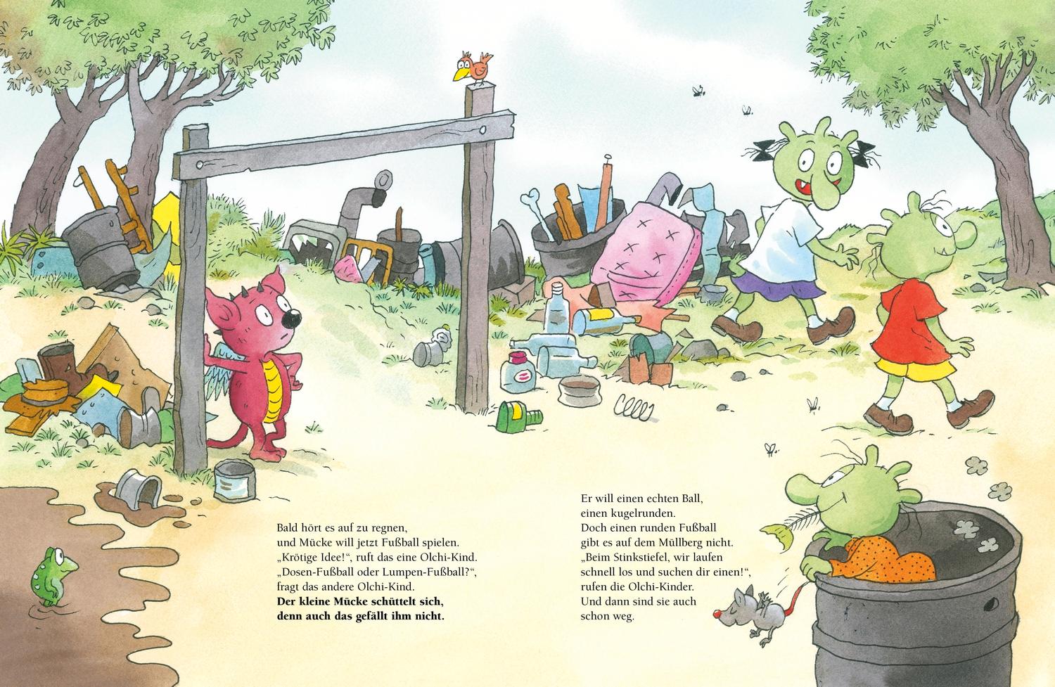 Beispielinhalt (Bild) Die Olchis und der kleine Drache Mücke