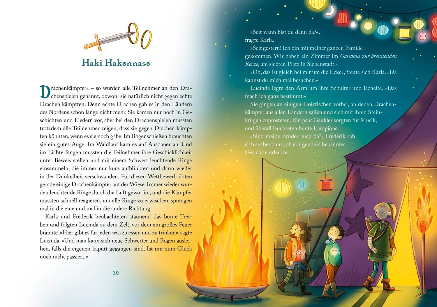 Beispielinhalt (Bild) Lichterland 3. Das Geheimnis des schlafenden Drachen