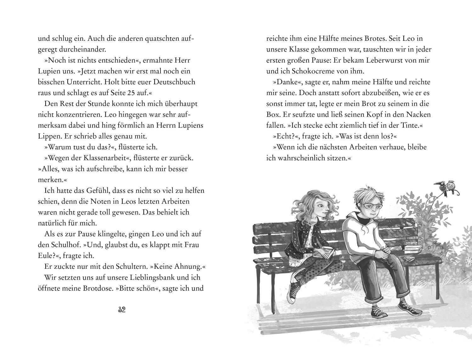 Beispielinhalt (Bild) Der zauberhafte Wunschbuchladen 6. Eine Schule hält zusammen