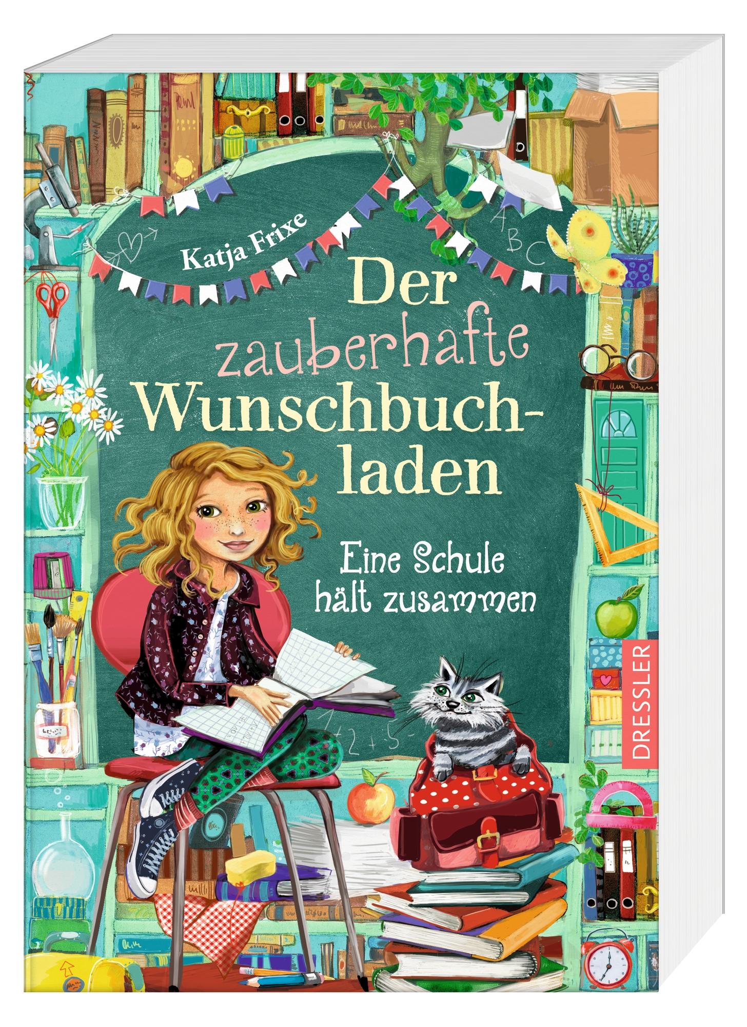 Beispielinhalt (Bild) Der zauberhafte Wunschbuchladen 6. Eine Schule hält zusammen