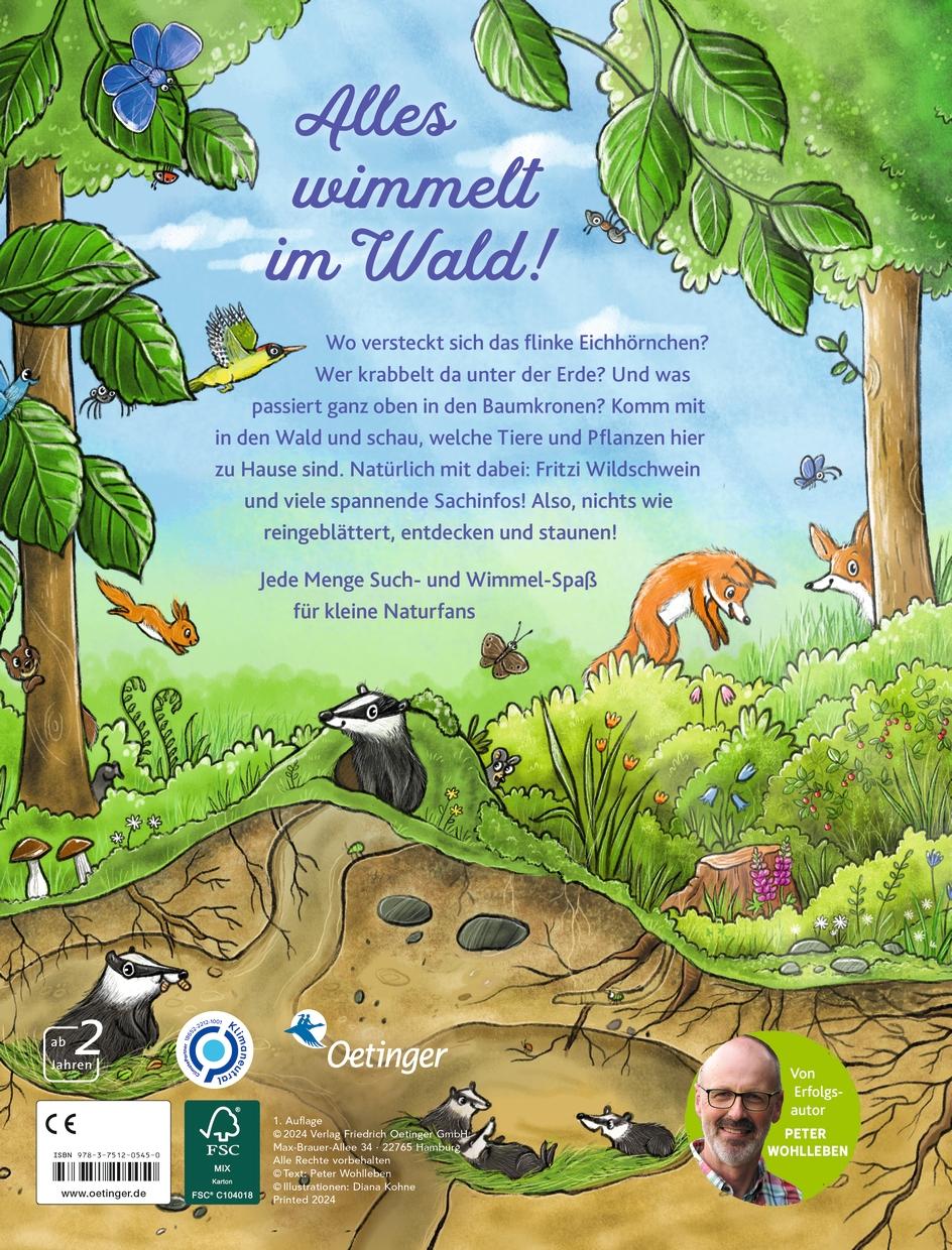 Rückseitencover Das große Wald-Wimmelbuch