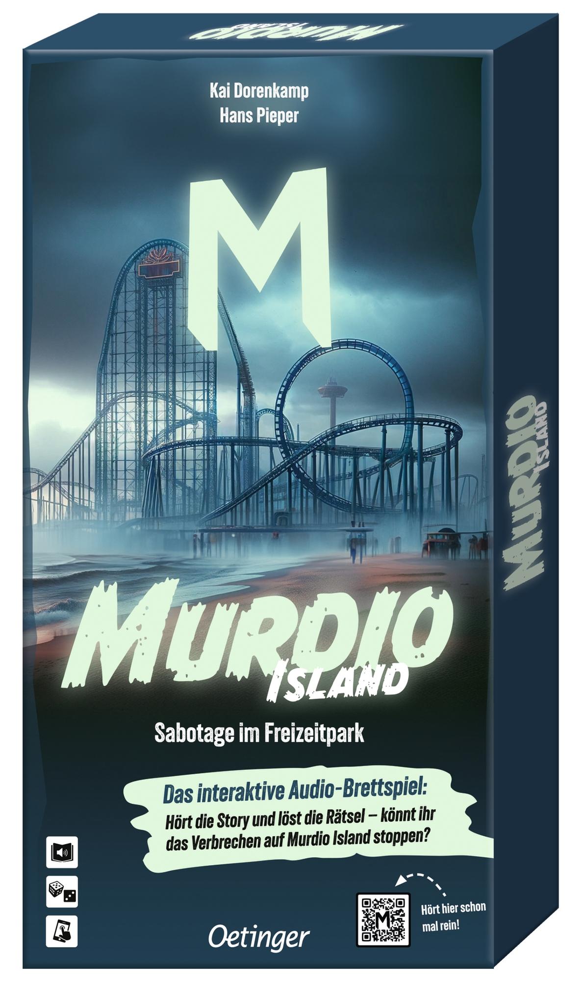 Vorderes Coverbild Murdio Island. Sabotage im Freizeitpark
