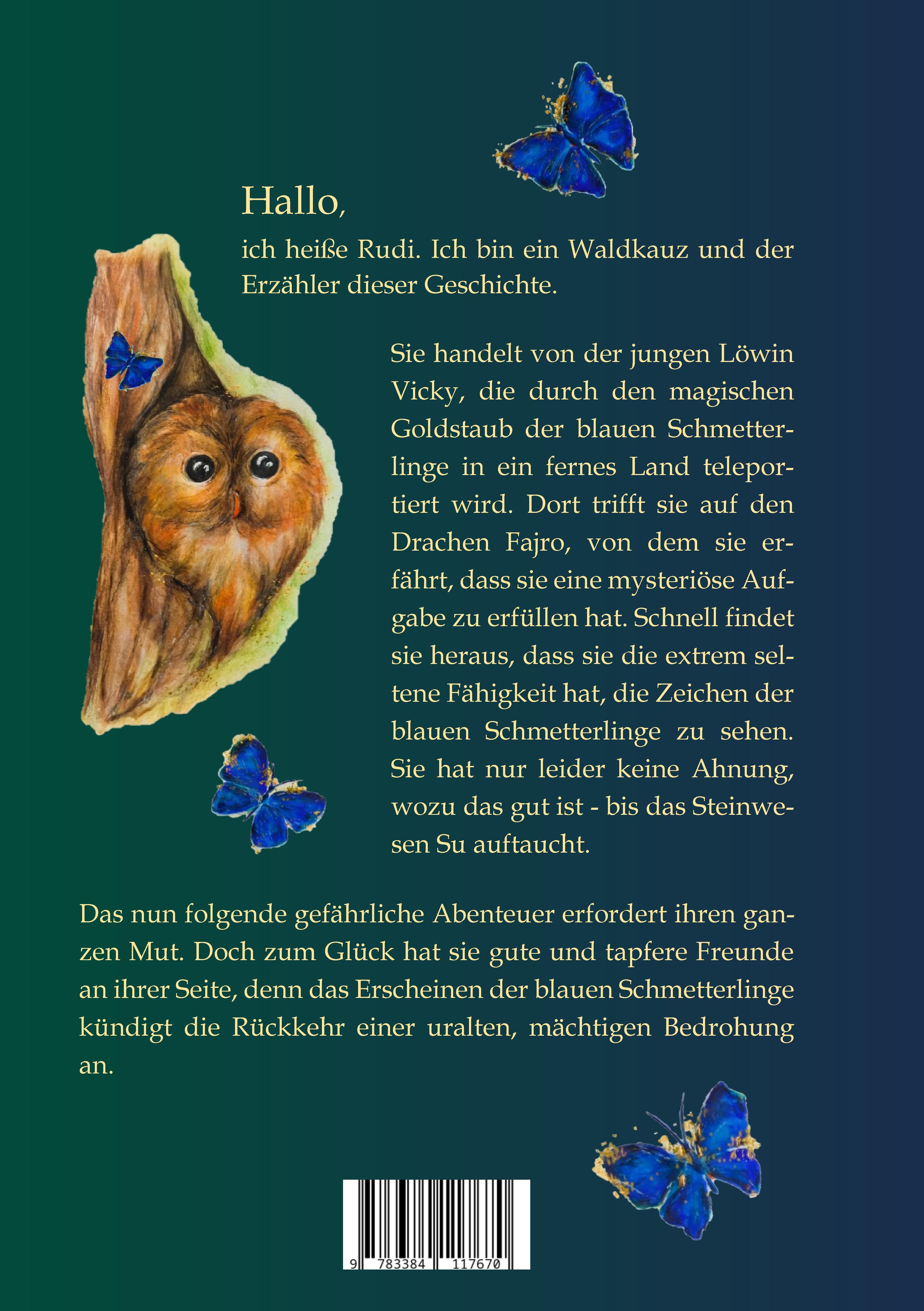 Rückseitencover KÄUZCHENRUFE - Die Zeichen der Schmetterlinge