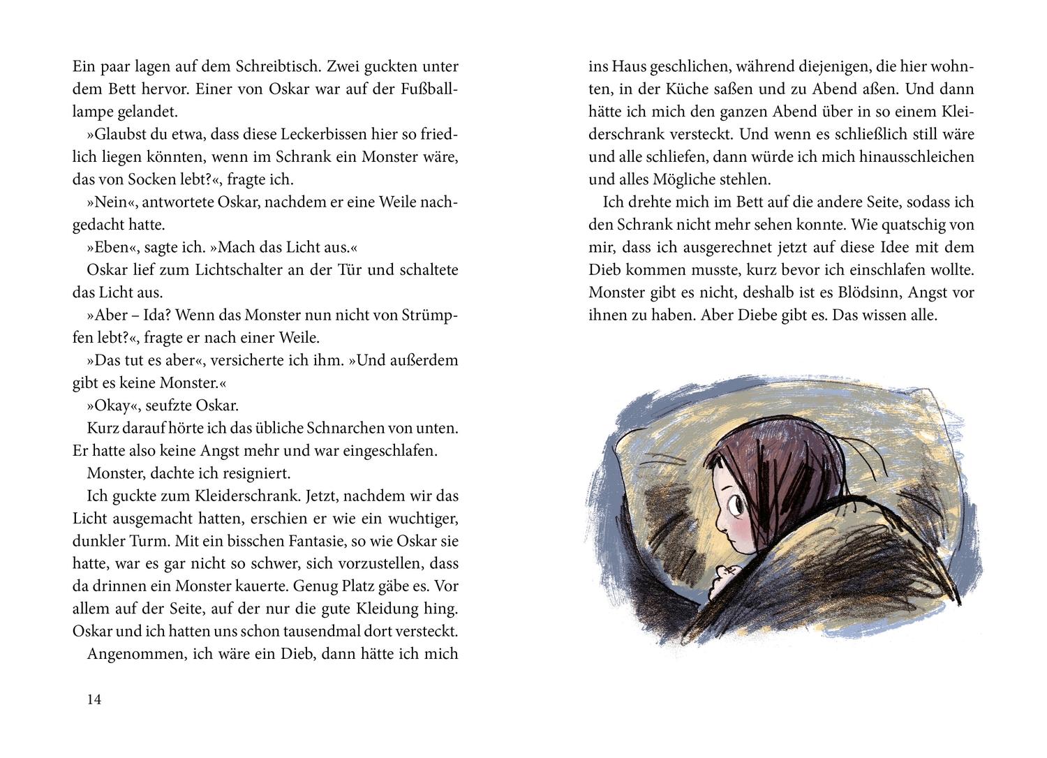 Beispielinhalt (Bild) Himbeereis am Fluss
