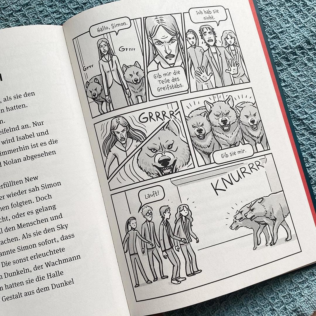 Beispielinhalt (Bild) Animox als Comic-Roman 1. Das Heulen der Wölfe