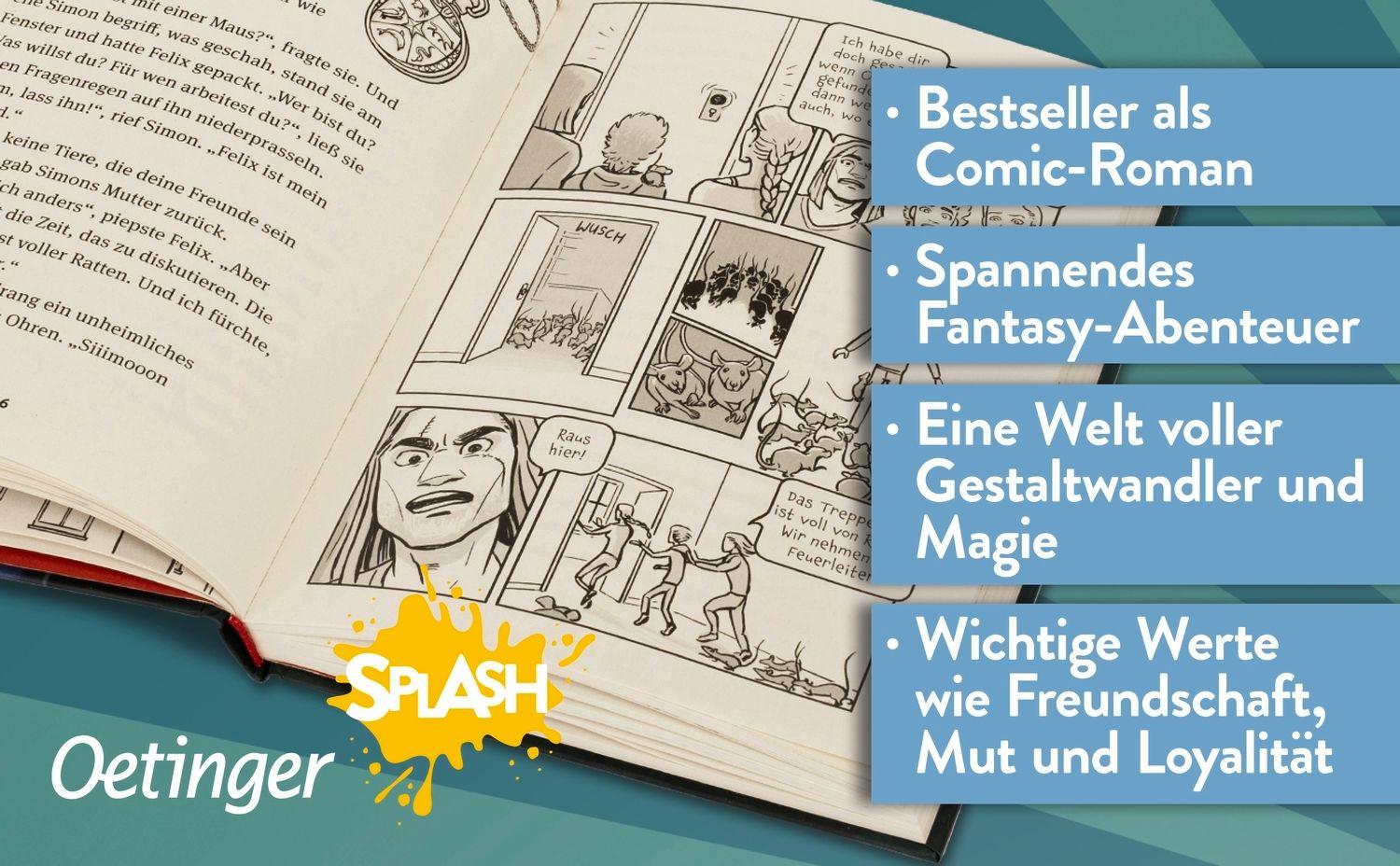 Beispielinhalt (Bild) Animox als Comic-Roman 1. Das Heulen der Wölfe