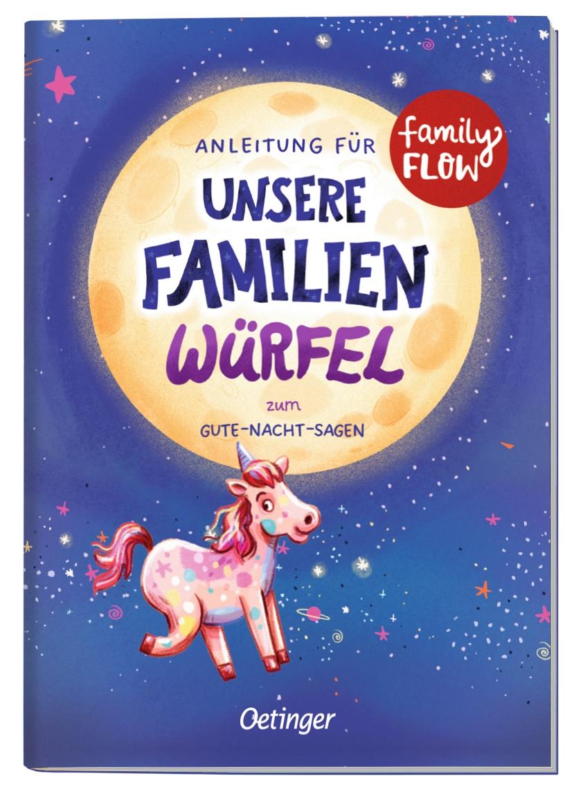 Beispielinhalt (Bild) FamilyFlow. Unsere Familien-Würfel zum Gute-Nacht-Sagen