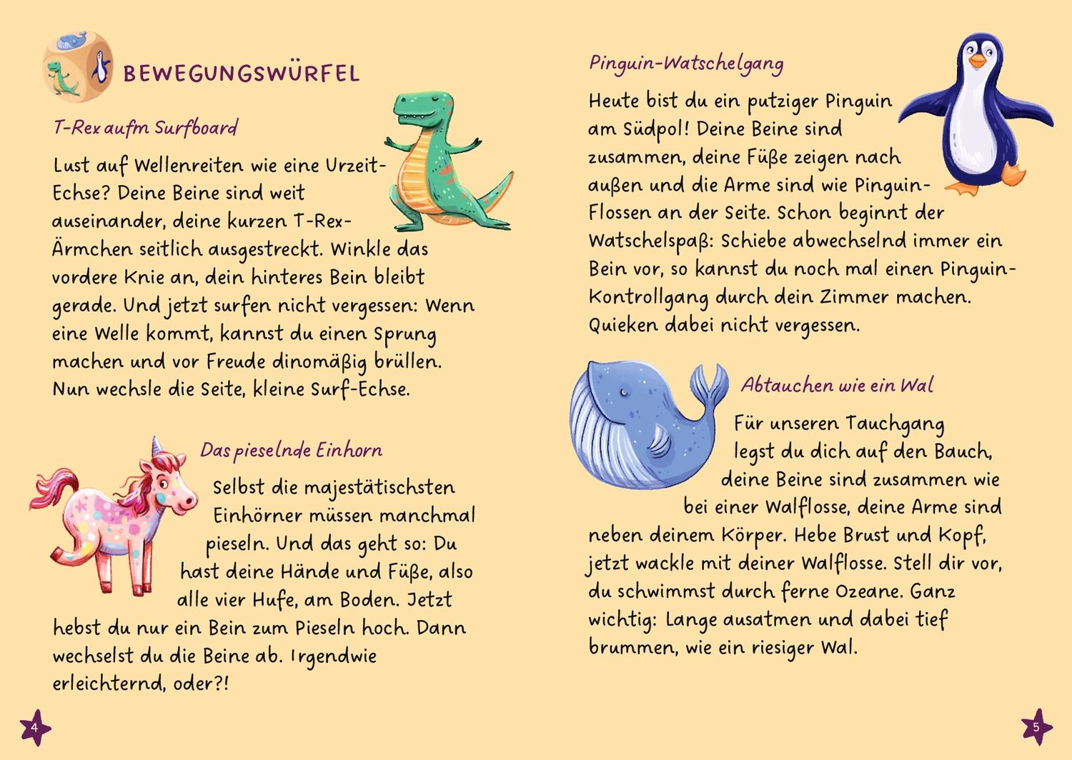 Beispielinhalt (Bild) FamilyFlow. Unsere Familien-Würfel zum Gute-Nacht-Sagen