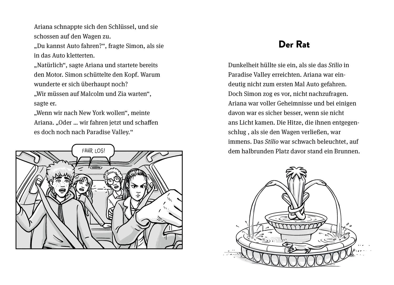 Beispielinhalt (Bild) Animox als Comic-Roman 2. Das Auge der Schlange