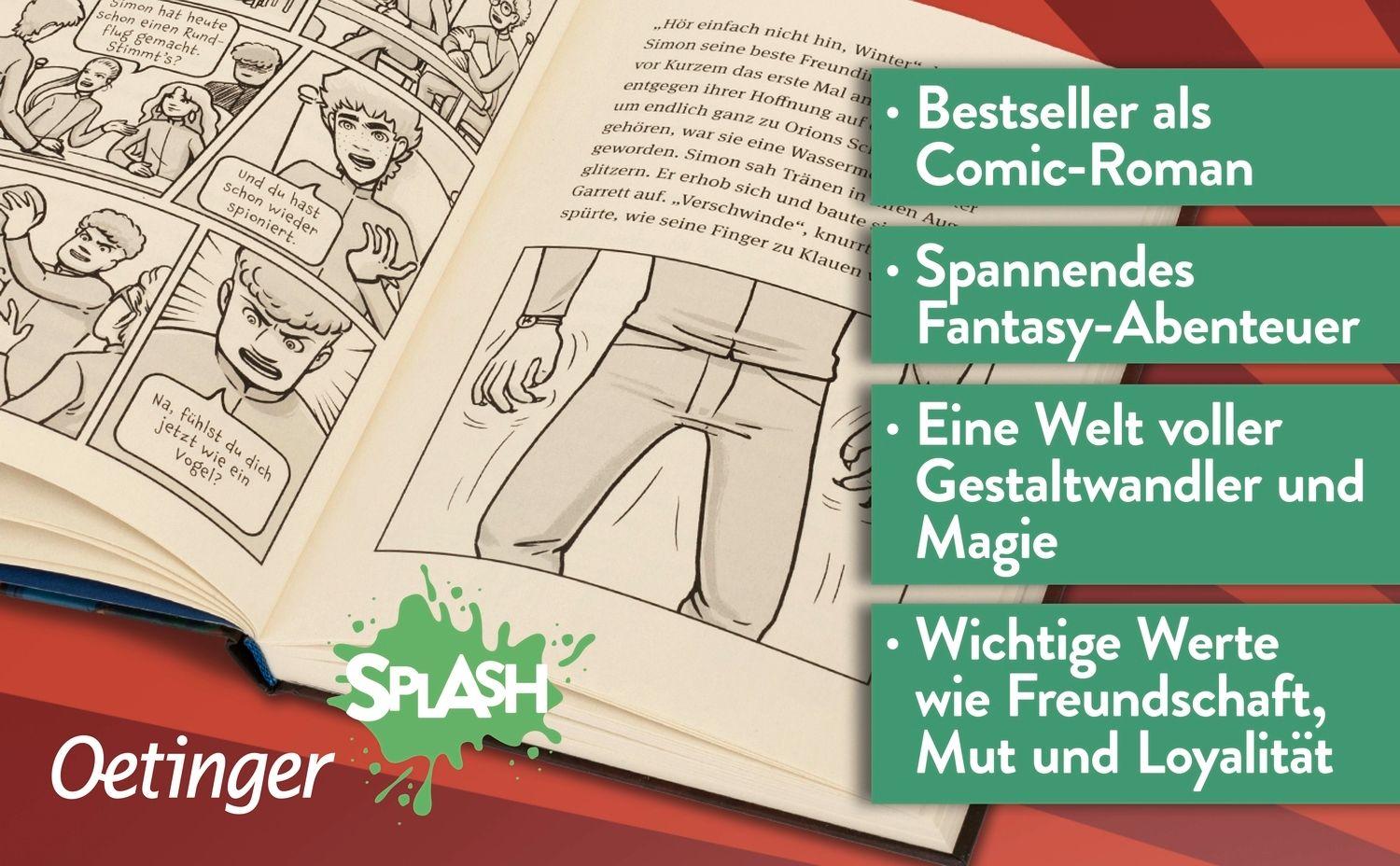 Beispielinhalt (Bild) Animox als Comic-Roman 2. Das Auge der Schlange