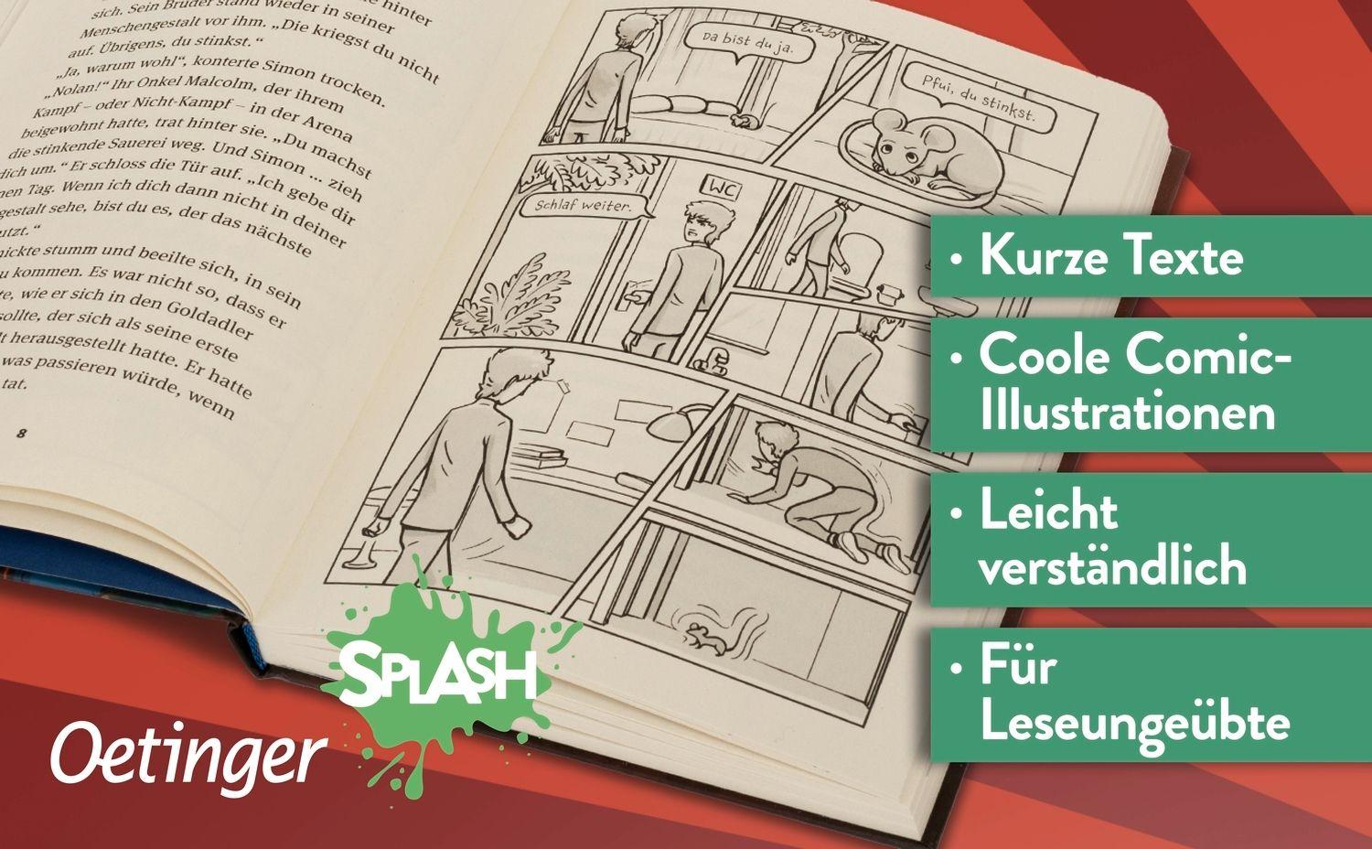 Beispielinhalt (Bild) Animox als Comic-Roman 2. Das Auge der Schlange