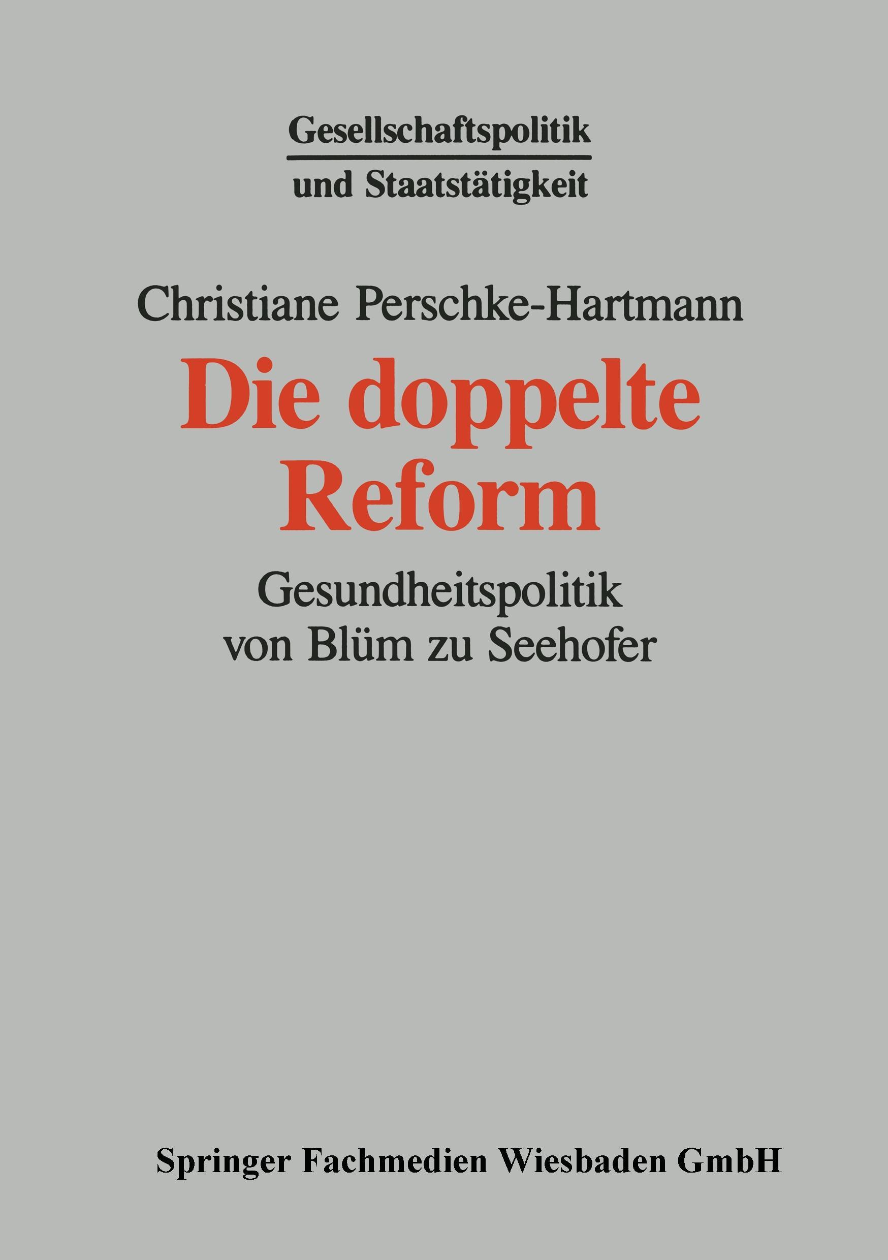 Vorderes Coverbild Die doppelte Reform