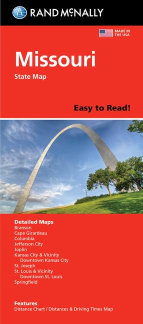 Vorderes Coverbild Rand McNally Easy to Read: Missouri State Map