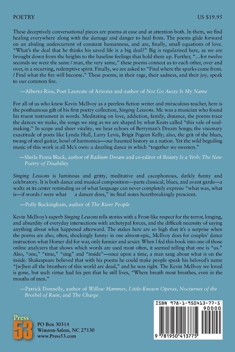 Rückseitencover Singing Lessons