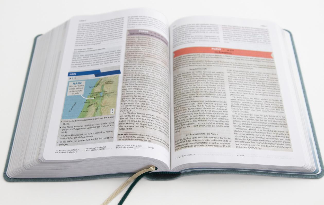 Beispielinhalt (Bild) Sein Wort - meine Welt. Kunstlederausgabe