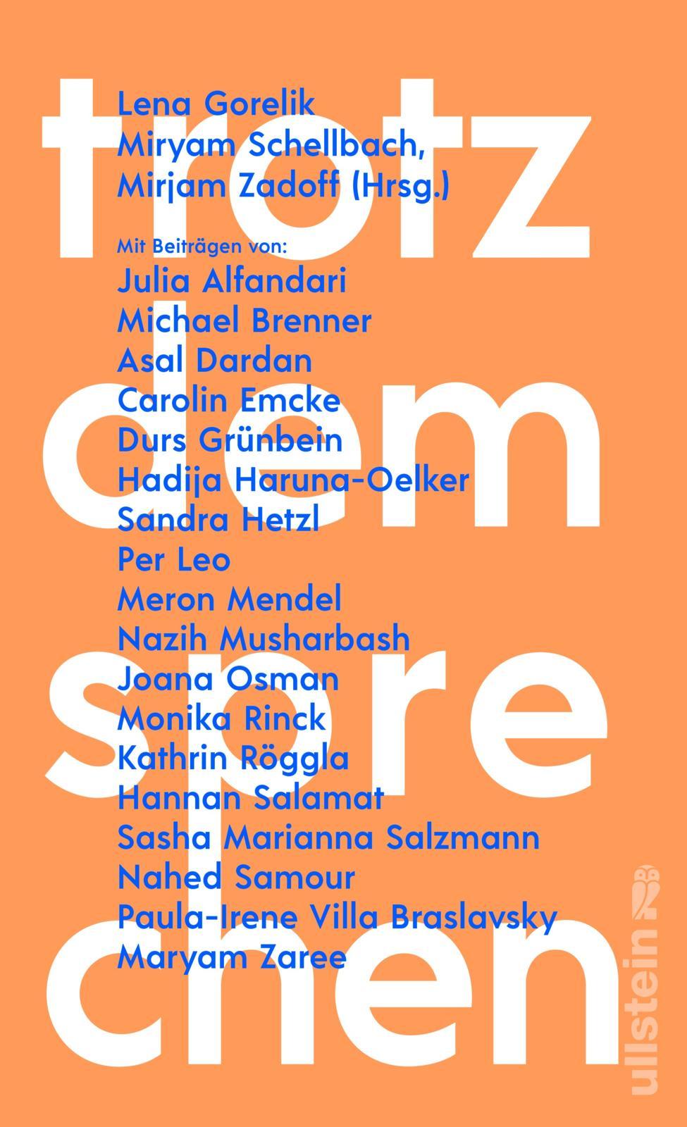 Vorderes Coverbild Trotzdem sprechen