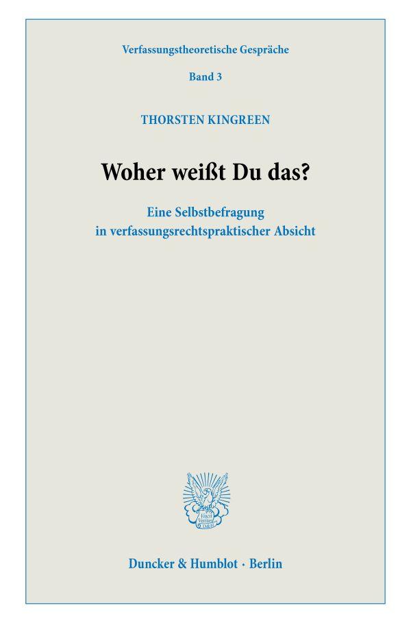 Vorderes Coverbild Woher weißt Du das?