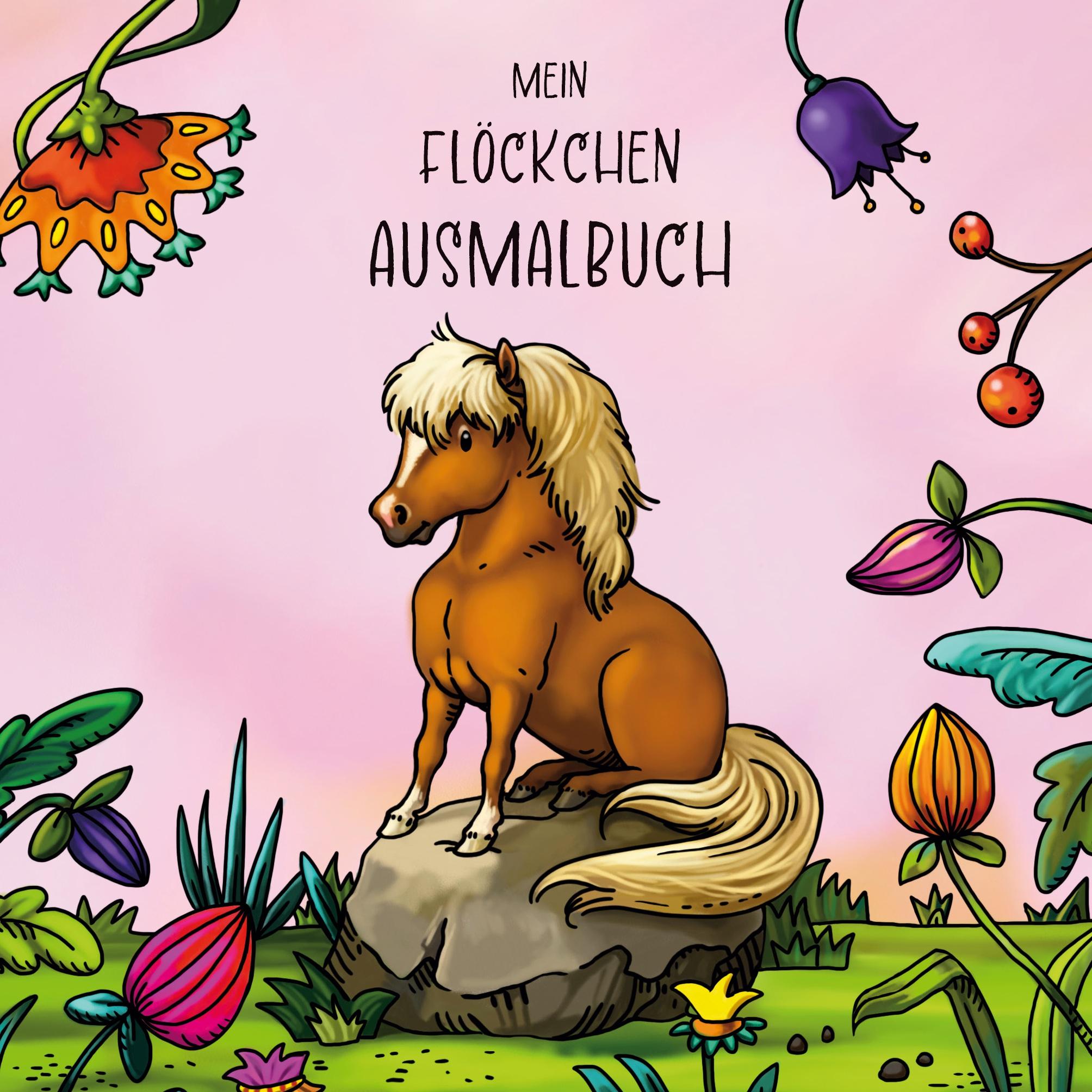 Vorderes Coverbild Mein Flöckchen Ausmalbuch
