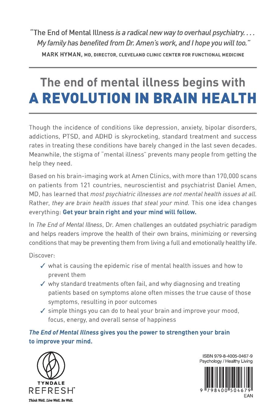 Rückseitencover The End of Mental Illness