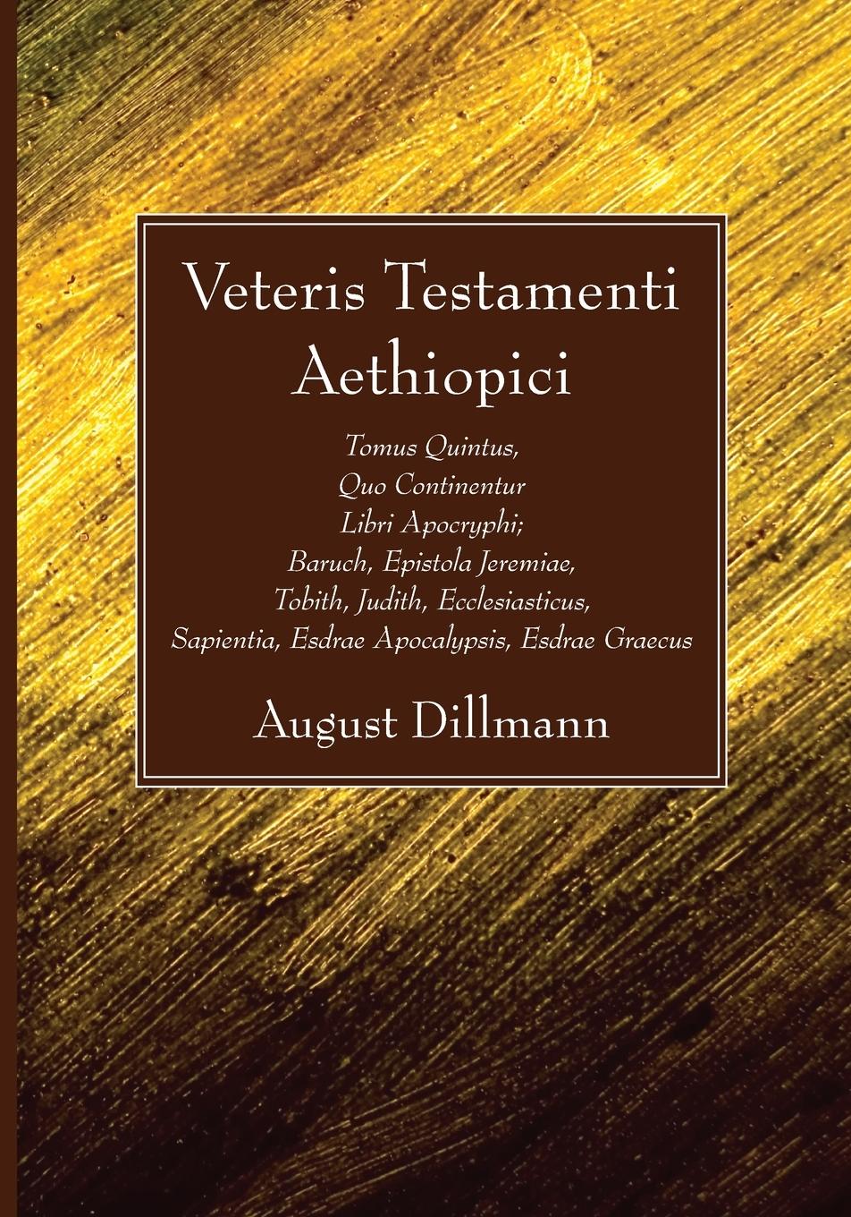 Vorderes Coverbild Veteris Testamenti Aethiopici