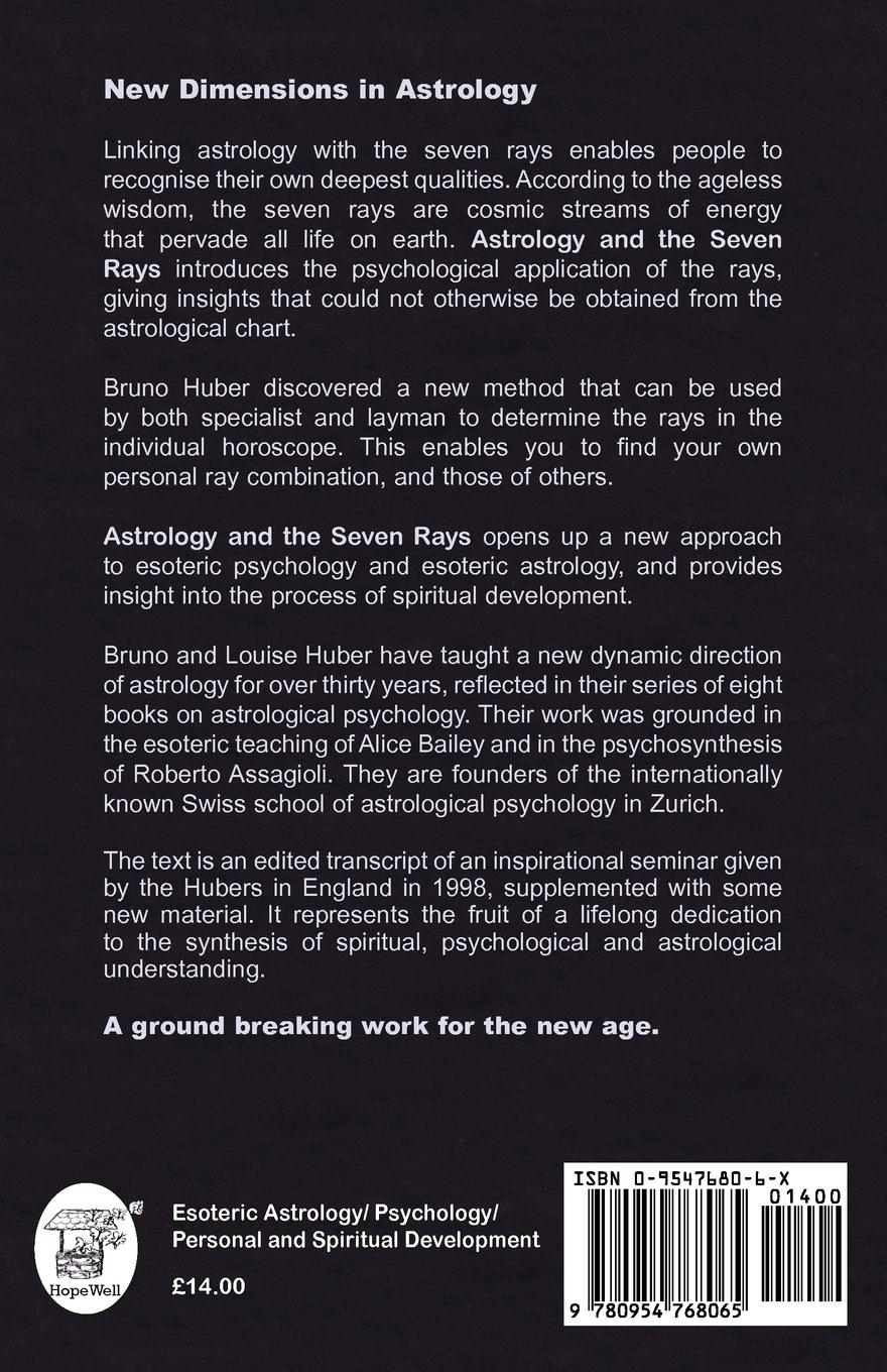 Rückseitencover Astrology and the Seven Rays