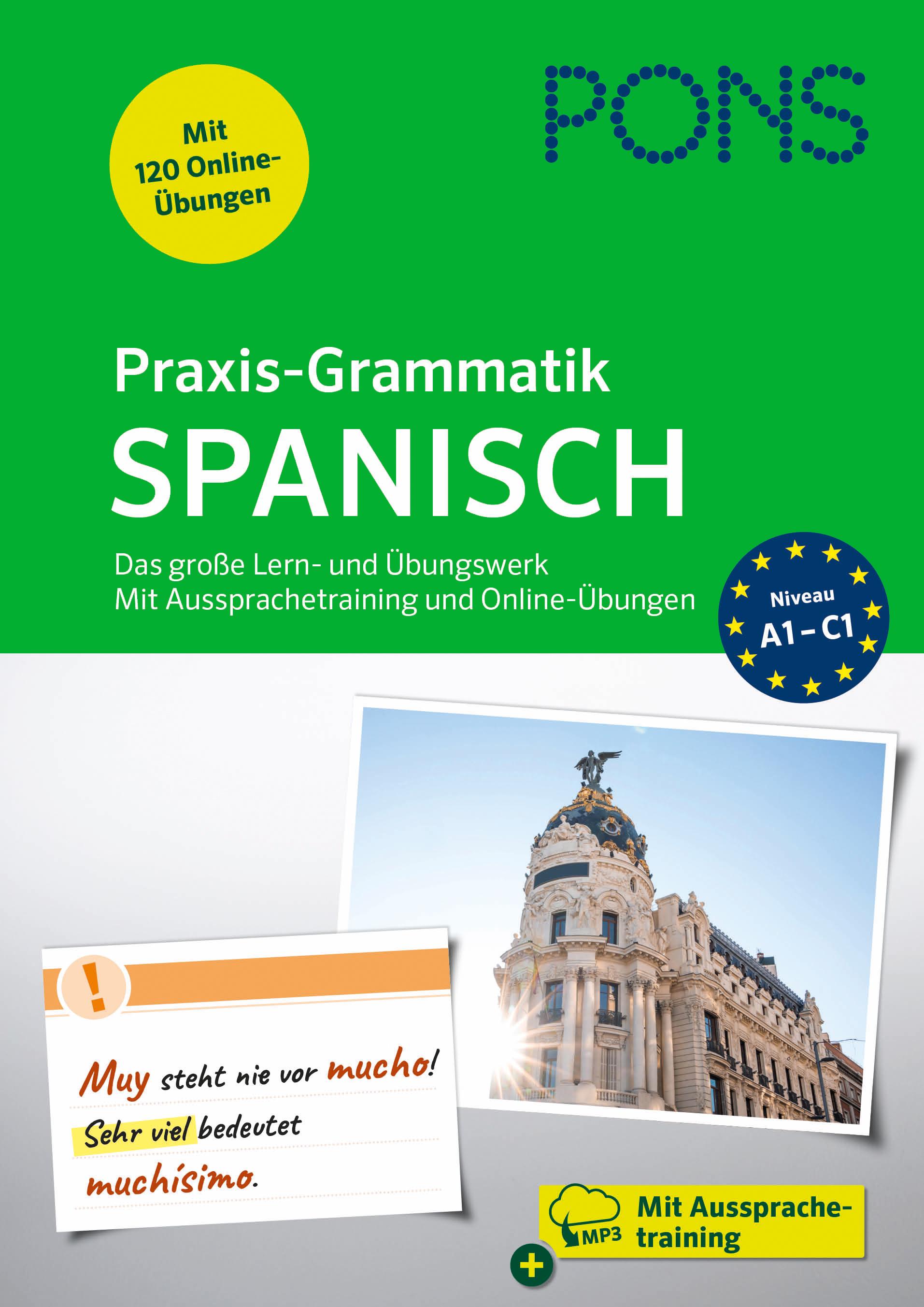Vorderes Coverbild PONS Praxis-Grammatik Spanisch