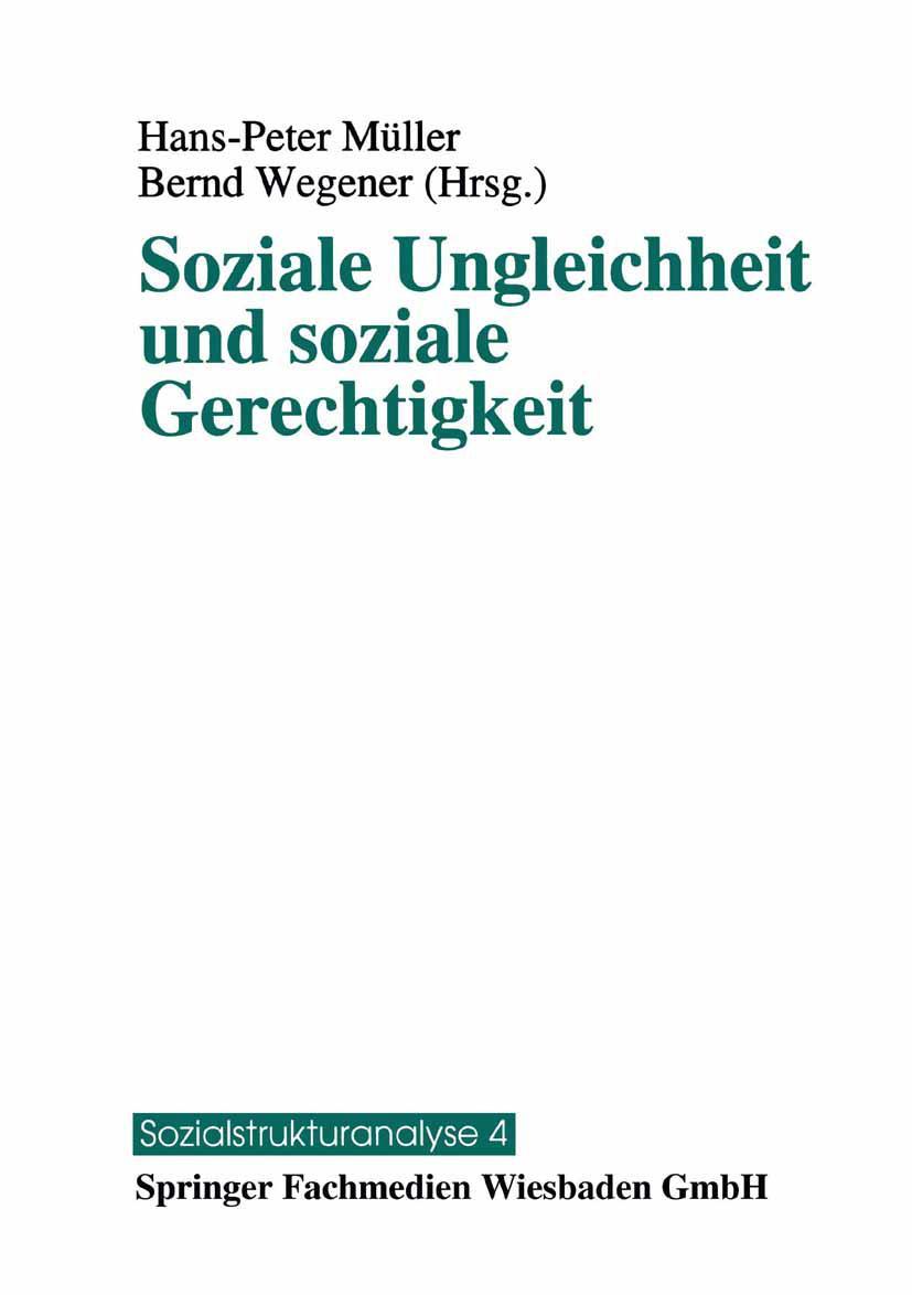 Vorderes Coverbild Soziale Ungleichheit und soziale Gerechtigkeit