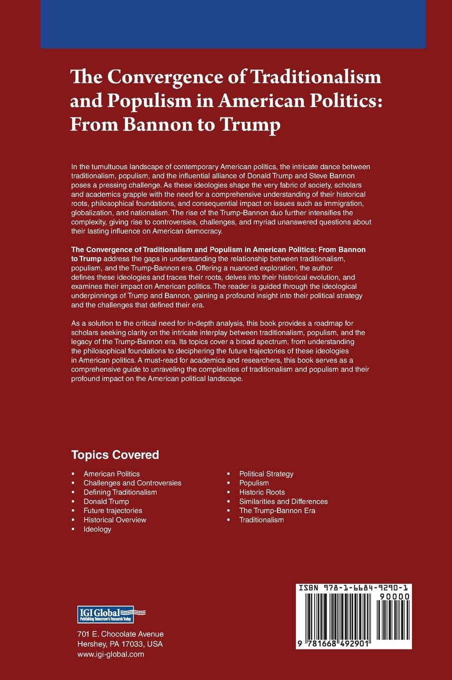 Rückseitencover The Convergence of Traditionalism and Populism in American Politics